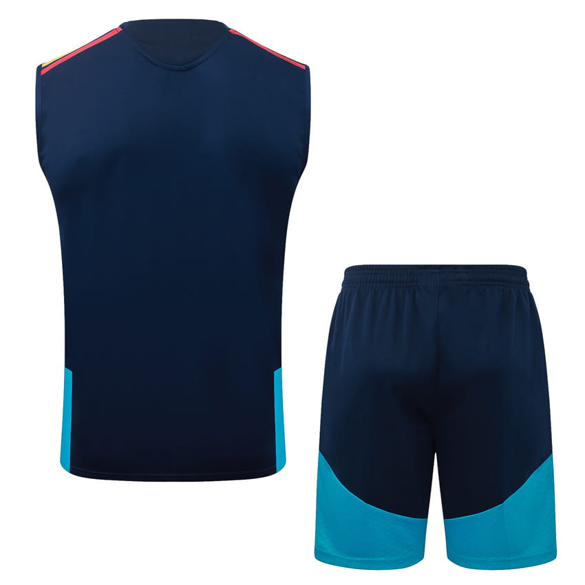 Debardeur Short Espagne 2026 2027 Bleu Sombre (2)