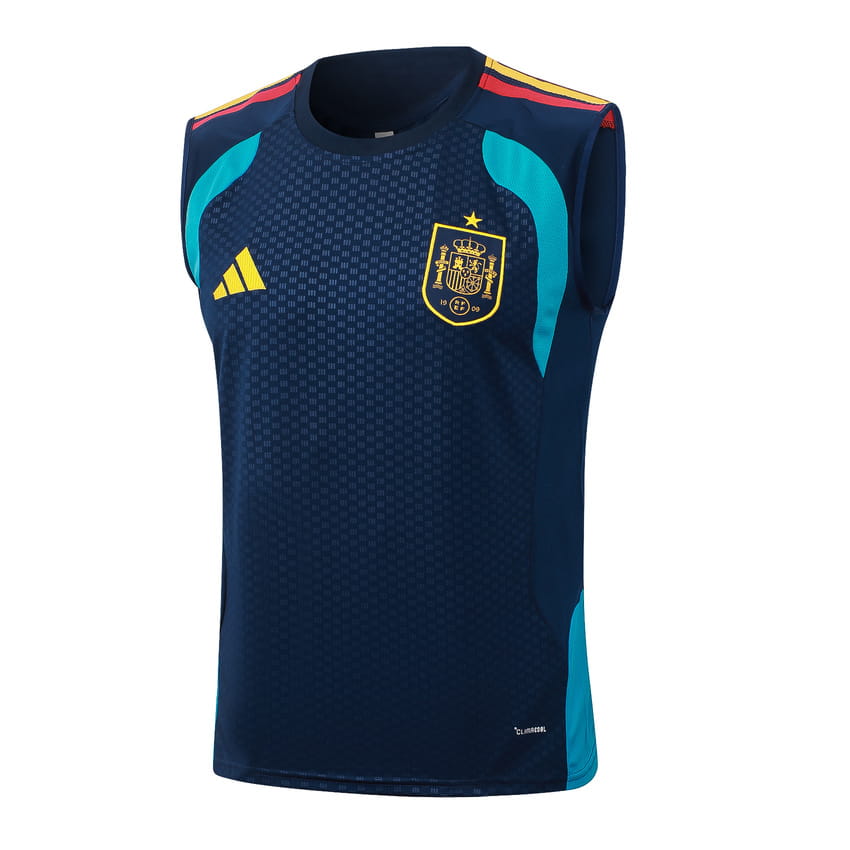 Debardeur Short Espagne 2026 2027 Bleu Sombre (4)