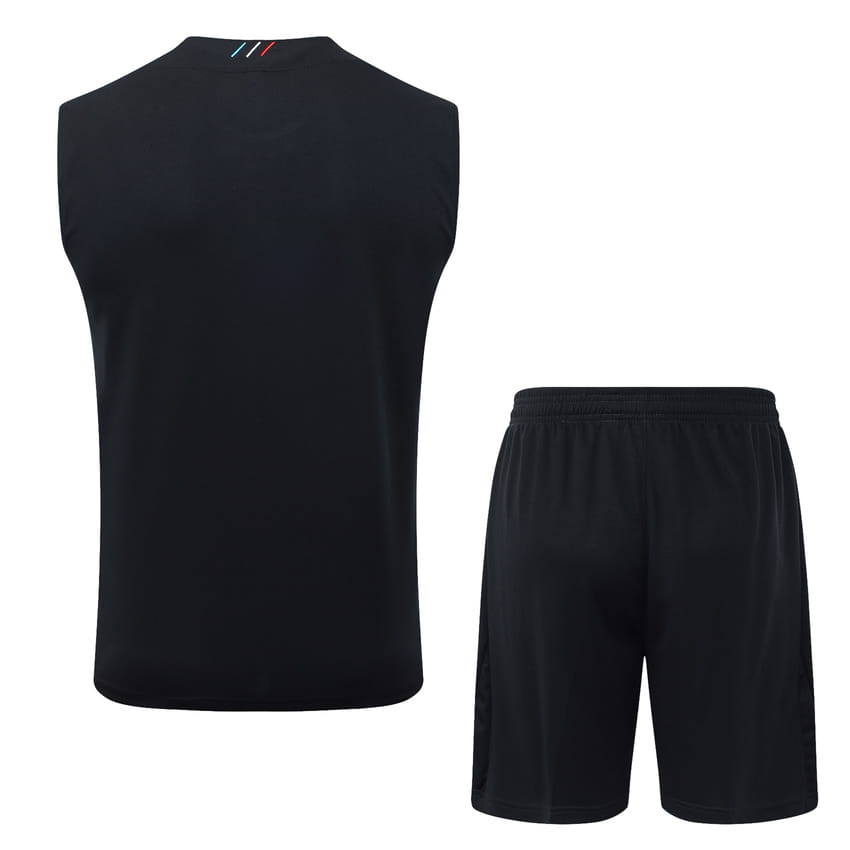 Debardeur Short PSG 2025 2026 Noir Sombre (3)