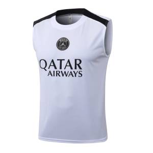 PSG 2026-2027 Tank Top and Shorts - White/Grey (2)