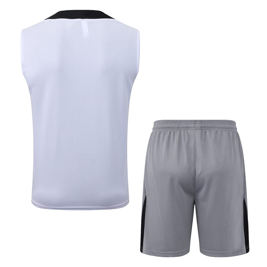 PSG 2026-2027 Tank Top and Shorts - White/Grey (3)