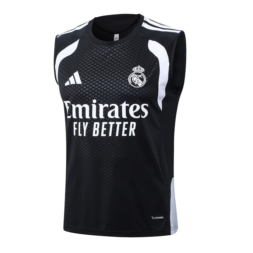 Debardeur Short Real Madrid 2025 2026 Noir Charbon (2)