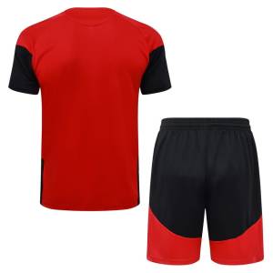 Ensemble Maillot Short Allemagne 2026 2027 Rouge Noir (3)