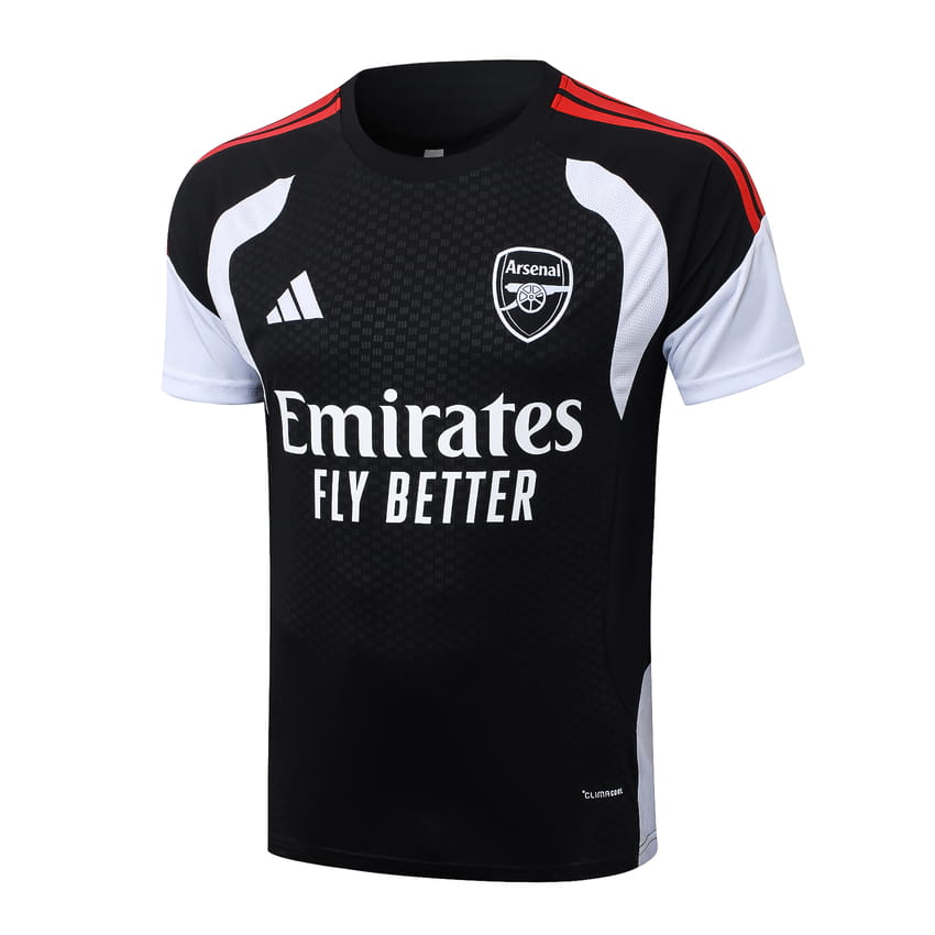 Ensemble Maillot Short Arsenal 2026 2027 Noir Rouge (2)