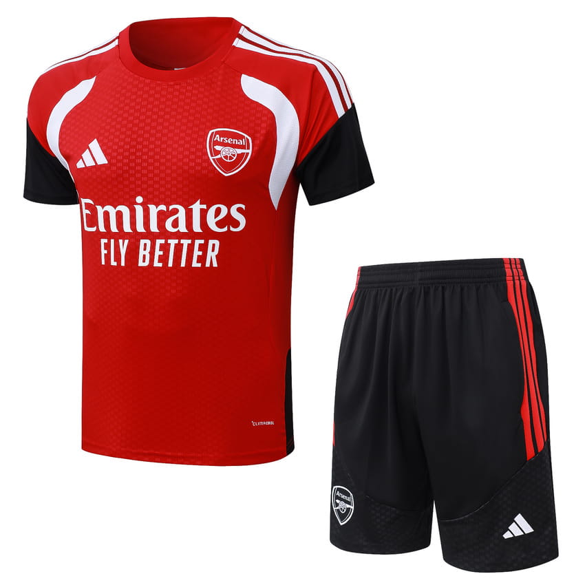 Ensemble Maillot Short Arsenal 2026 2027 Rouge Clair (1)