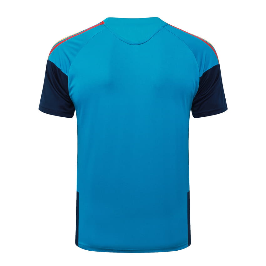 Ensemble Maillot Short Espagne 2026 2027 Bleu Clair (3)