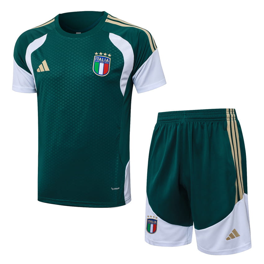 Ensemble Maillot Short Italie 2026 2027 Vert (1)