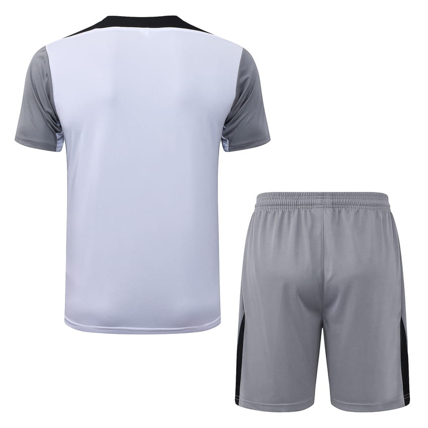 Ensemble Maillot Short PSG 2026 2027 Blanc Gris (2)