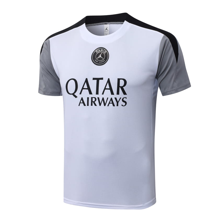 Ensemble Maillot Short PSG 2026 2027 Blanc Gris (4)