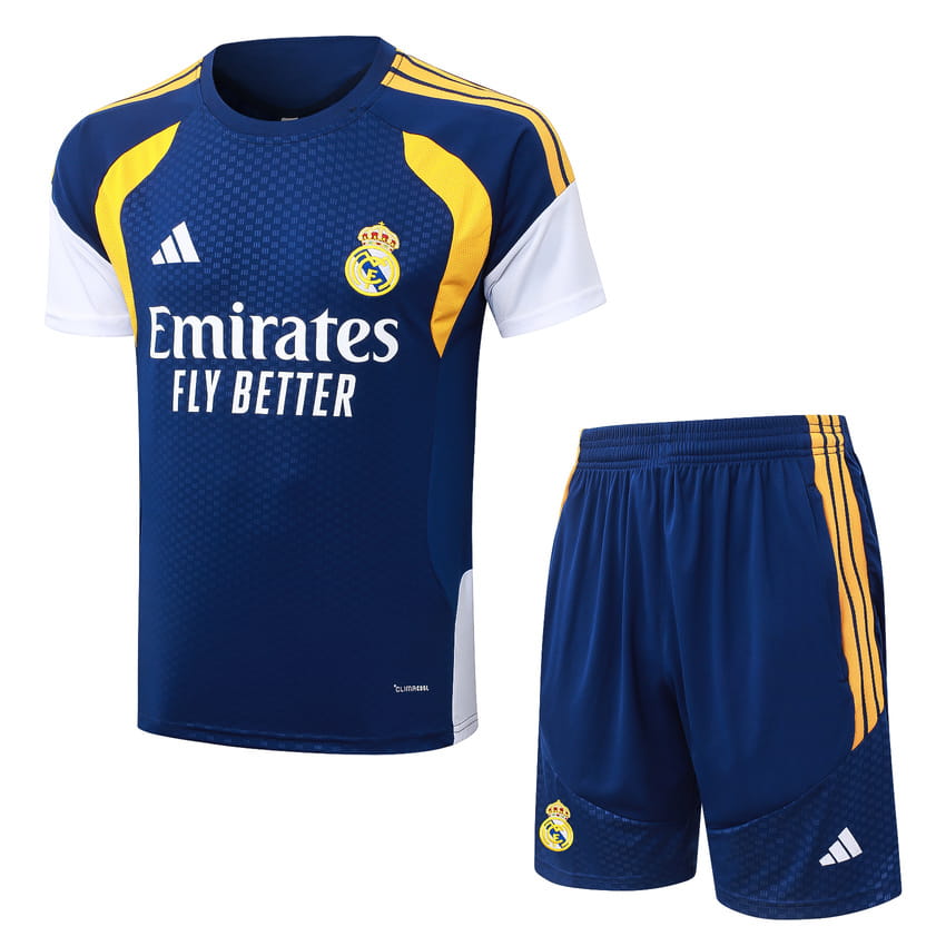 Ensemble Maillot Short Real Madrid 2026 2027 Bleu Foncé (1)