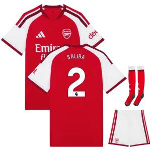 Arsenal Home Kit for Kids 2026-2027 Saliba