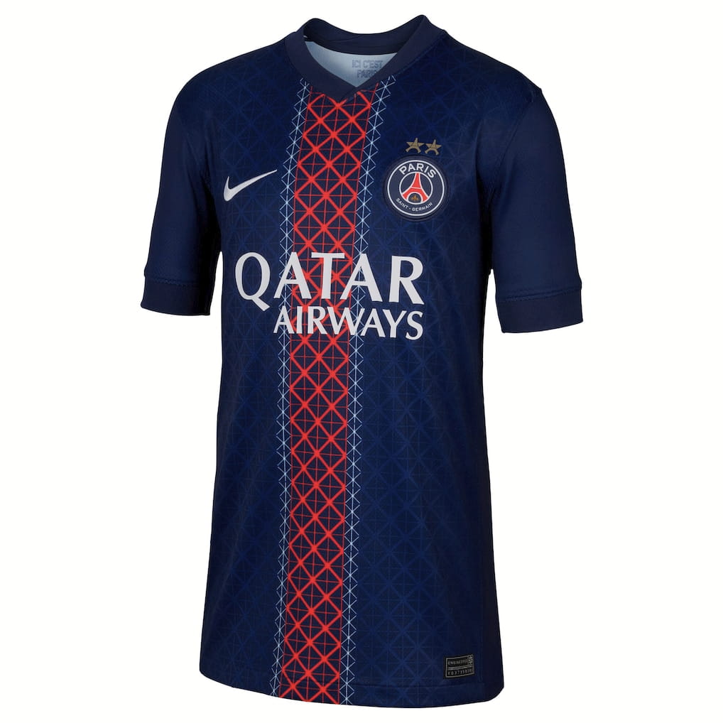Maillot Enfant PSG Domicile 2 étoiles Champions D’Europe 26