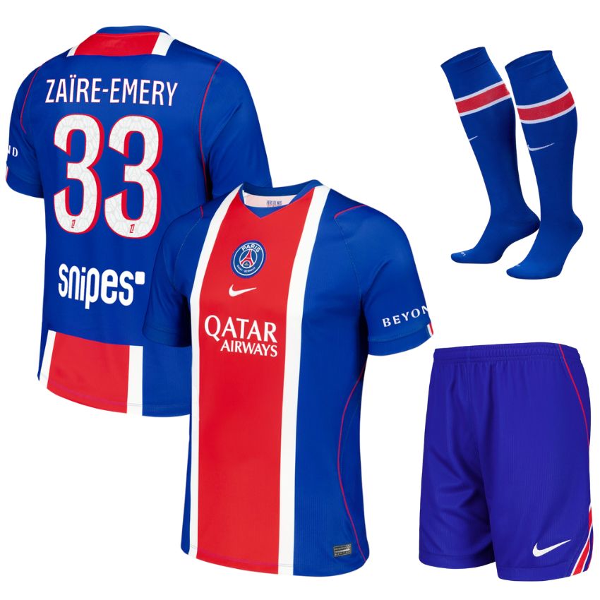 Maillot Kit Enfant PSG Domicile 2026 2027 Zaire Emery