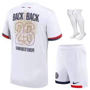 PSG Auswärtstrikot für Kinder, 2-Sterne-Meistertrikot, Größe 26