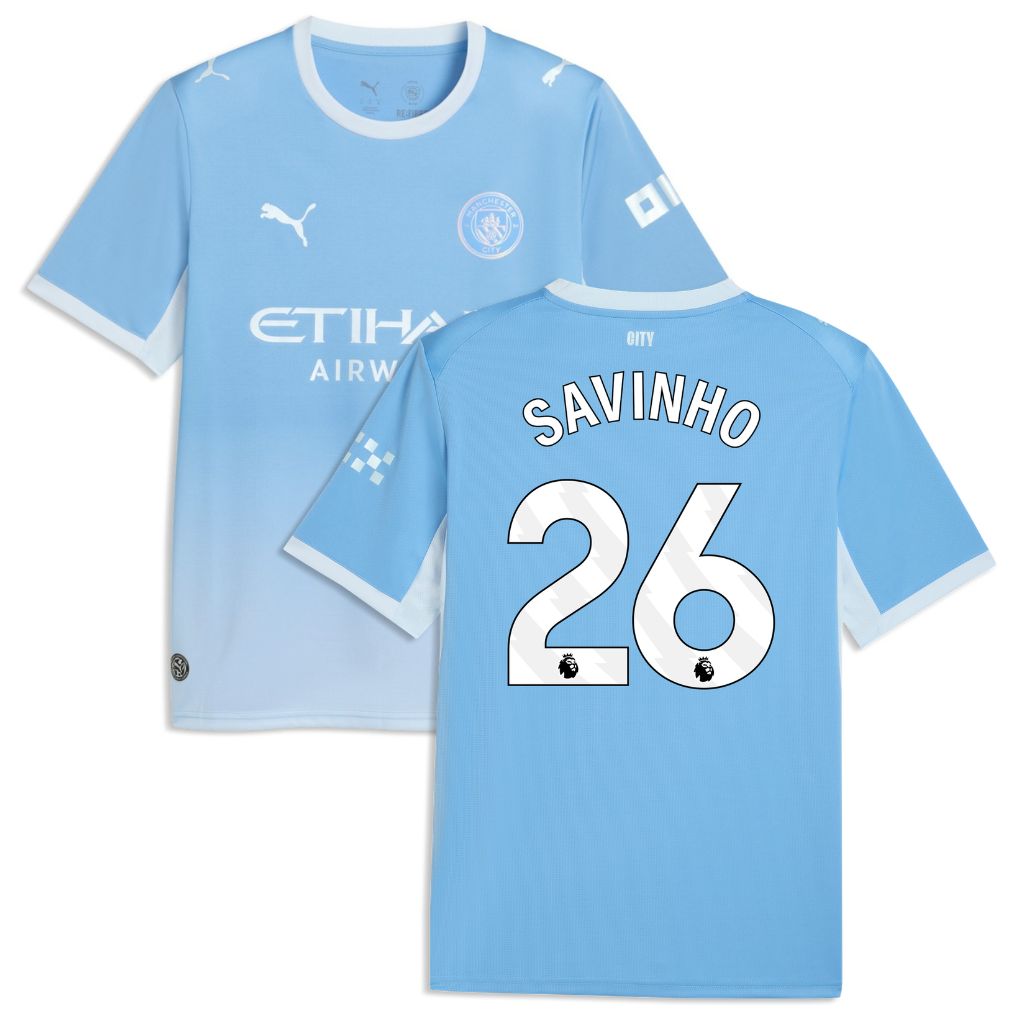 Maillot Manchester City Domicile 2026 2027 Savinho (1)