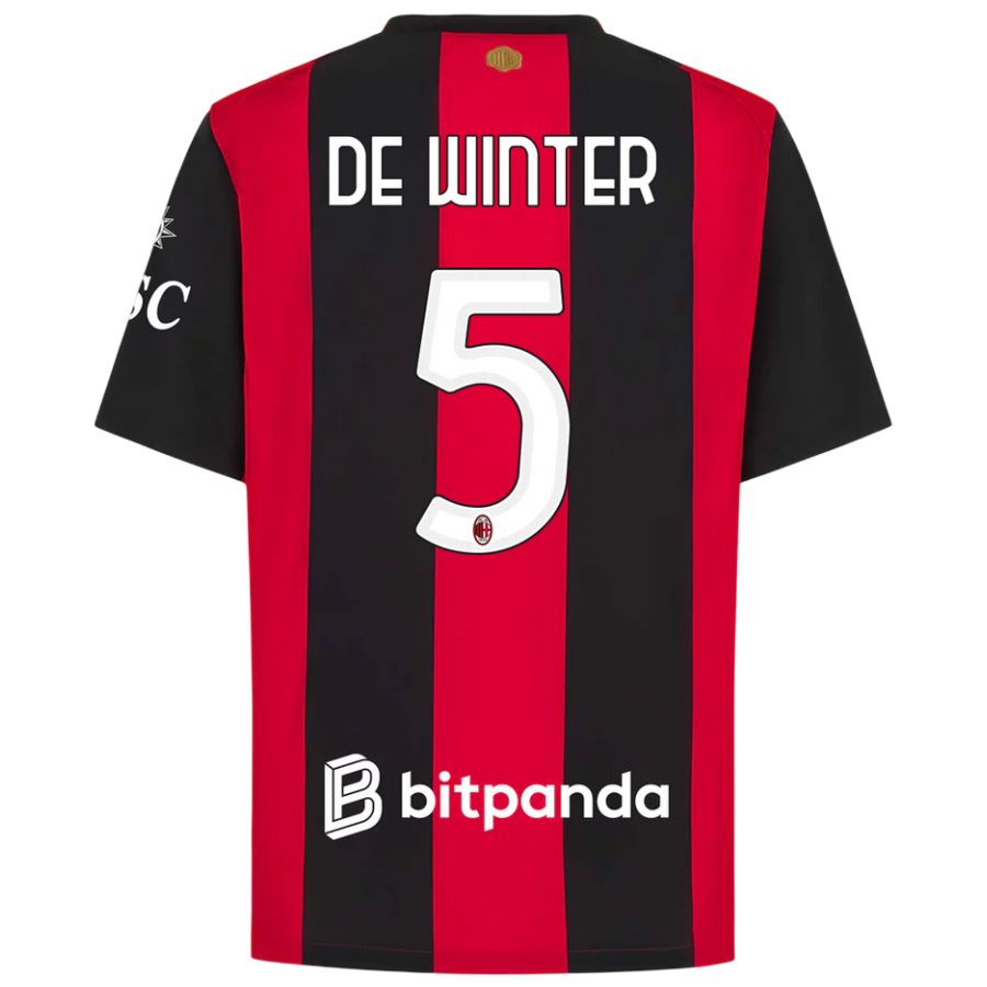 Maillot Milan AC Domicile 2026 2027 De Winter (2)