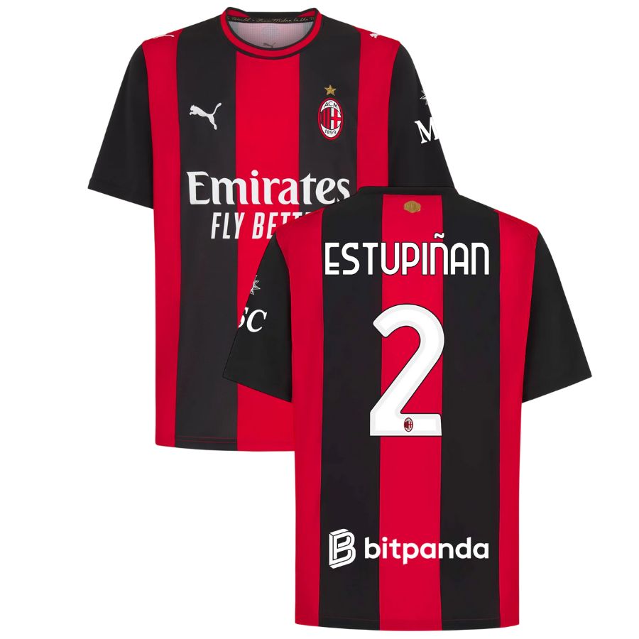 Maillot Milan AC Domicile 2026 2027 Estupinan (1)