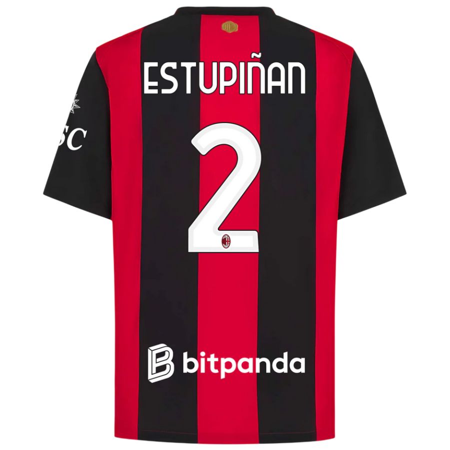 Maillot Milan AC Domicile 2026 2027 Estupinan (2)