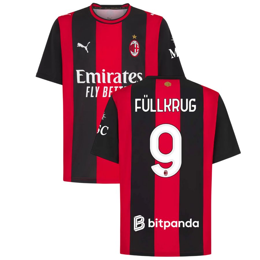 Maillot Milan AC Domicile 2026 2027 Fullkrug (1)