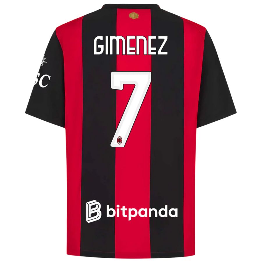 Maillot Milan AC Domicile 2026 2027 Gimenez (2)