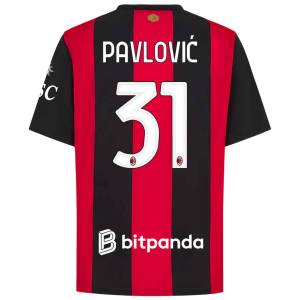 Maillot Milan AC Domicile 2026 2027 Pavlovic (2)