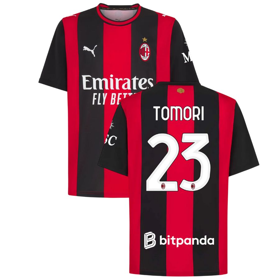 Maillot Milan AC Domicile 2026 2027 Tomori (1)