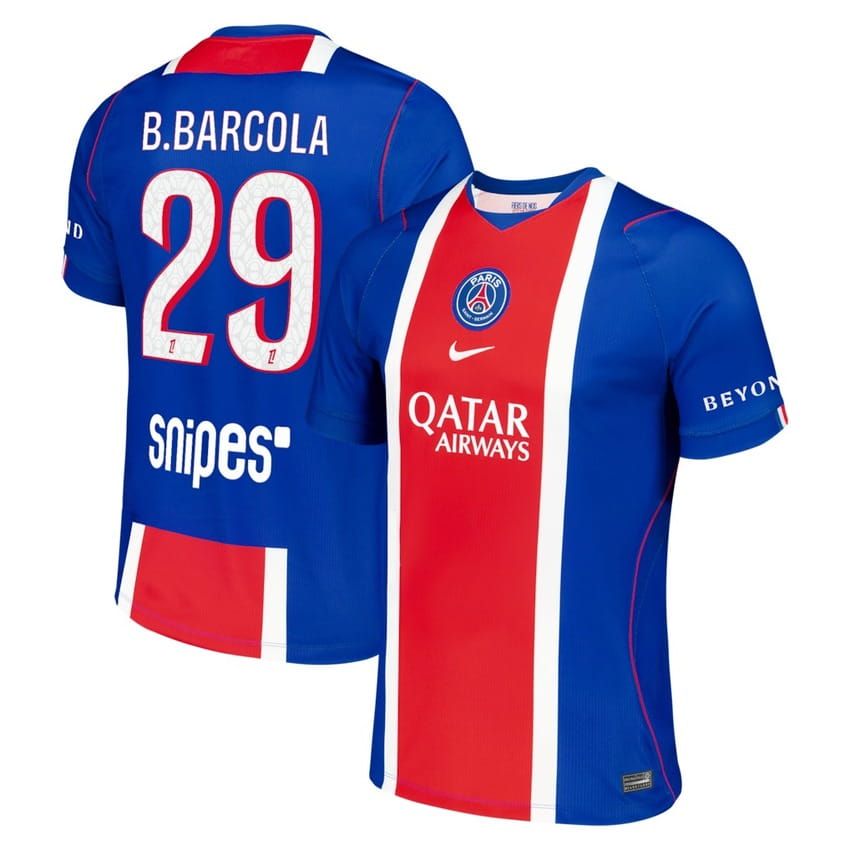 Maillot PSG Domicile 2026 2027 Barcola (1)