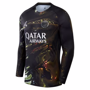 Maillot PSG Jordan Night 2 étoiles Champions D’Europe 26 Manches Longues (1)