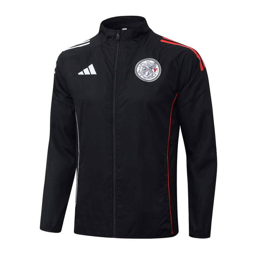 Survetement Ajax Veste 2025 2026 Noir Nuit (4)