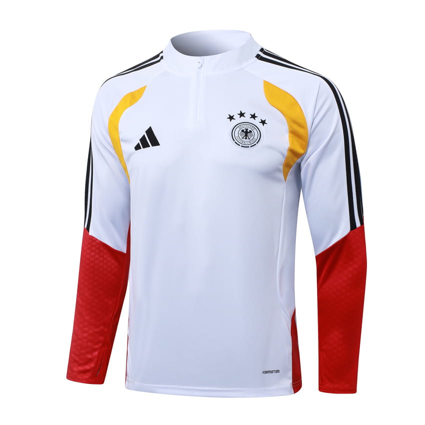 Survetement Allemagne Training 2026 2027 Blanc Rouge (2)