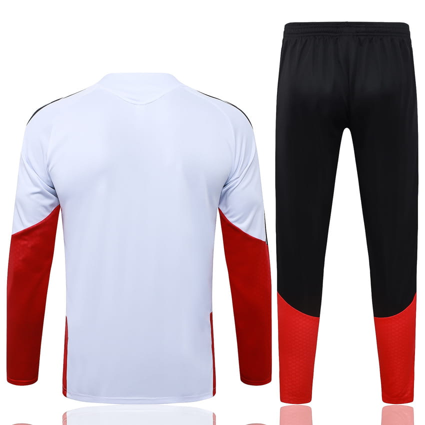 Survetement Allemagne Training 2026 2027 Blanc Rouge (4)