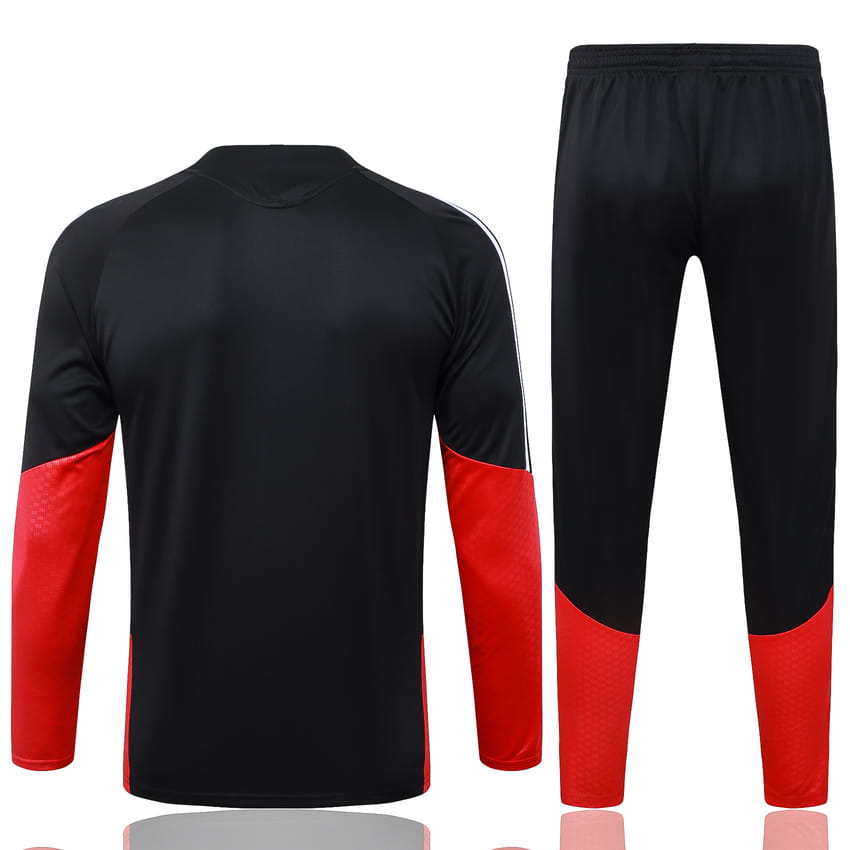 Survetement Allemagne Training 2026 2027 Noir Rouge (4)