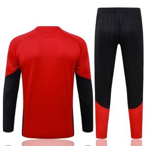 Survetement Allemagne Training 2026 2027 Rouge Noir (4)