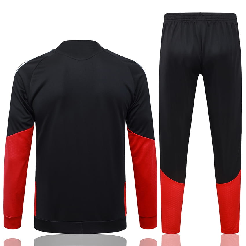 Survetement Allemagne Veste 2026 2027 Noir Rouge (3)
