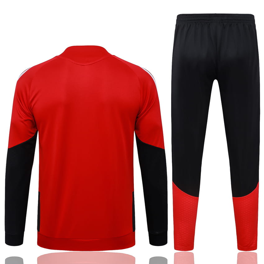 Survetement Allemagne Veste 2026 2027 Rouge Noir (3)