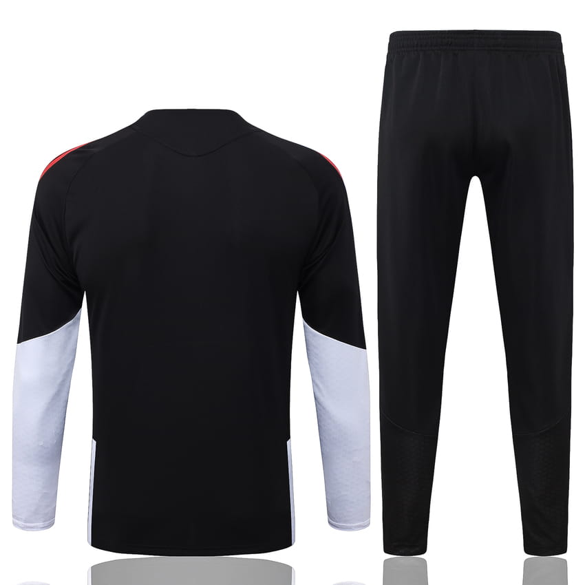 Survetement Arsenal Training 2026 2027 Noir Rouge (4)
