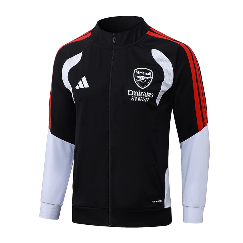 Survetement Arsenal Veste 2026 2027 Noir Rouge (2)