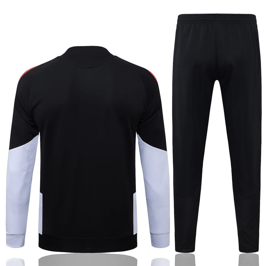 Survetement Arsenal Veste 2026 2027 Noir Rouge (4)