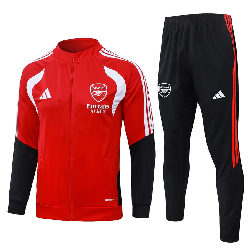 Survetement Arsenal Veste 2026 2027 Rouge Clair (1)