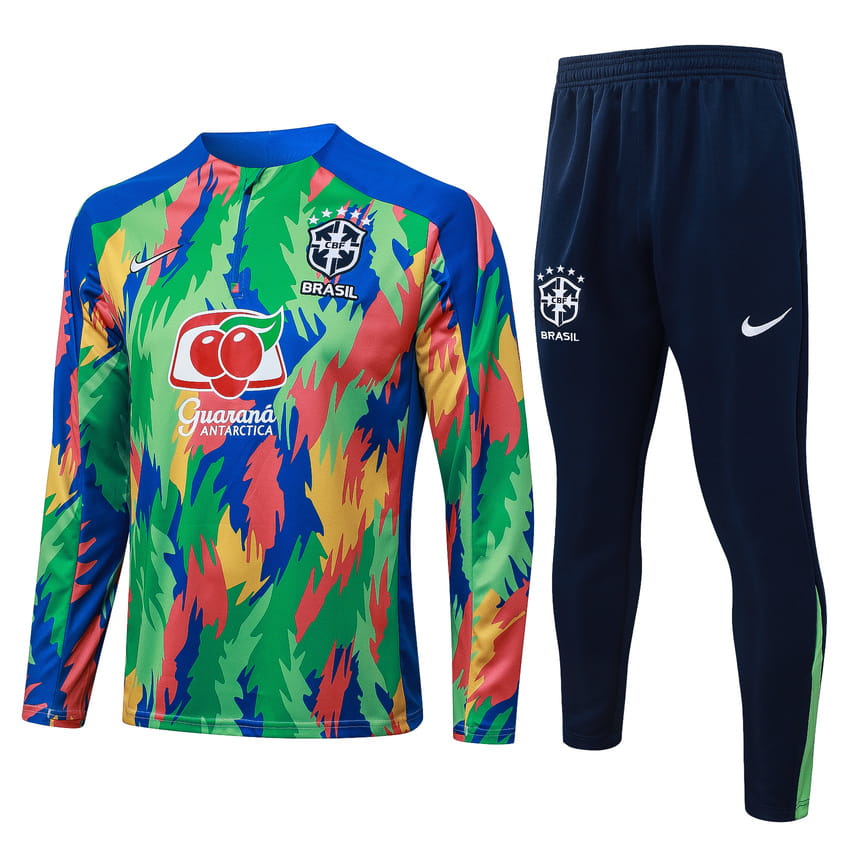 Survetement Bresil Training 2025 2026 Vert Bleu (1)