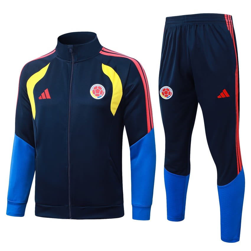 Survetement Colombie Veste 2026 2027 Bleu Foncé (1)