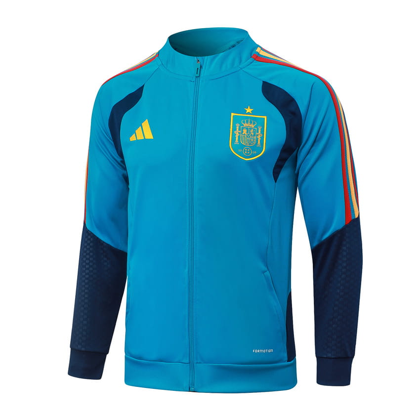 Survetement Espagne Veste 2026 2027 Bleu Clair (3)