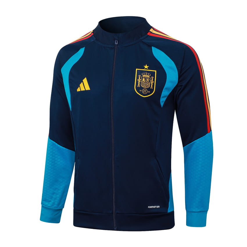 Survetement Espagne Veste 2026 2027 Bleu Sombre (4)