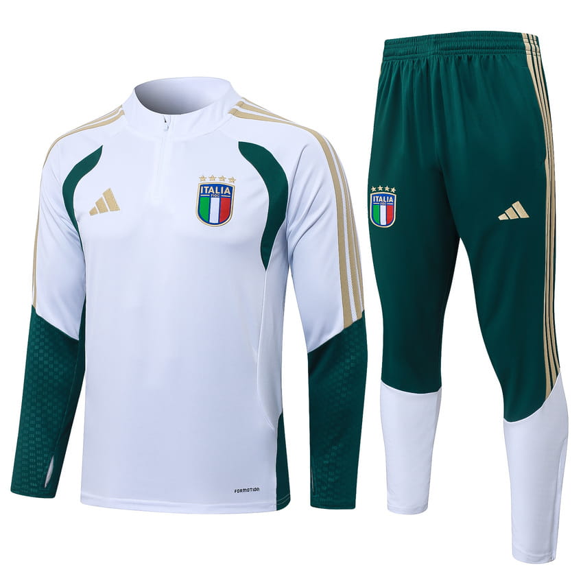 Survetement Italie Training 2026 2027 Blanc (1)