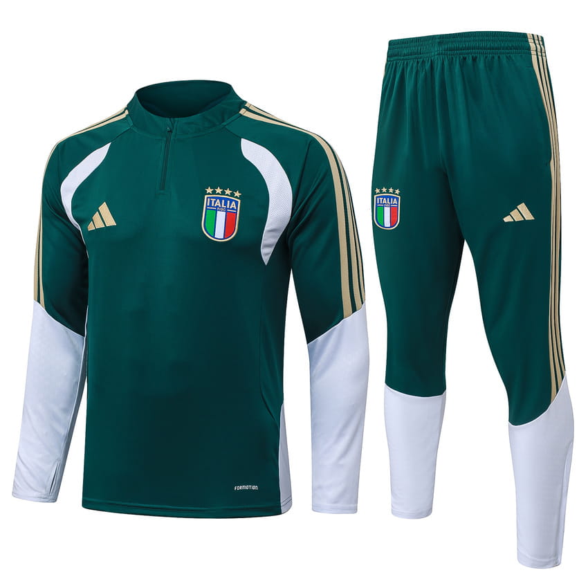 Survetement Italie Training 2026 2027 Vert (1)