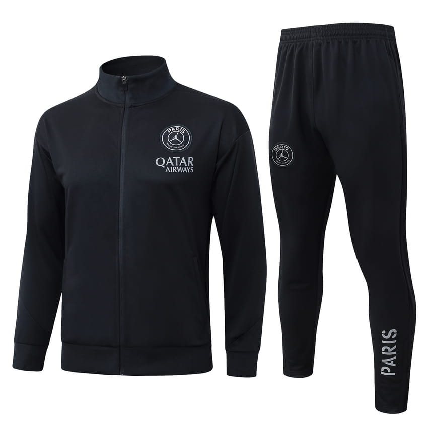 Survetement PSG Veste 2025 2026 Noir Sombre (1)