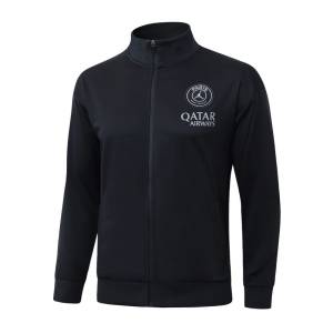 Survetement PSG Veste 2025 2026 Noir Sombre (3)