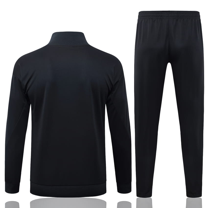 Survetement PSG Veste 2025 2026 Noir Sombre (4)
