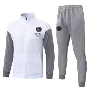 PSG Tracksuit Jacket 2026 2027 White Grey