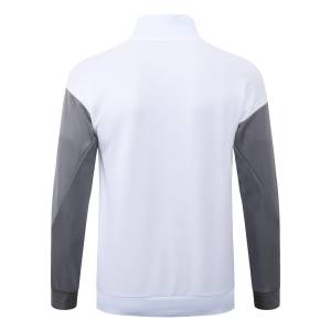Survetement PSG Veste 2026 2027 Blanc Gris (3)